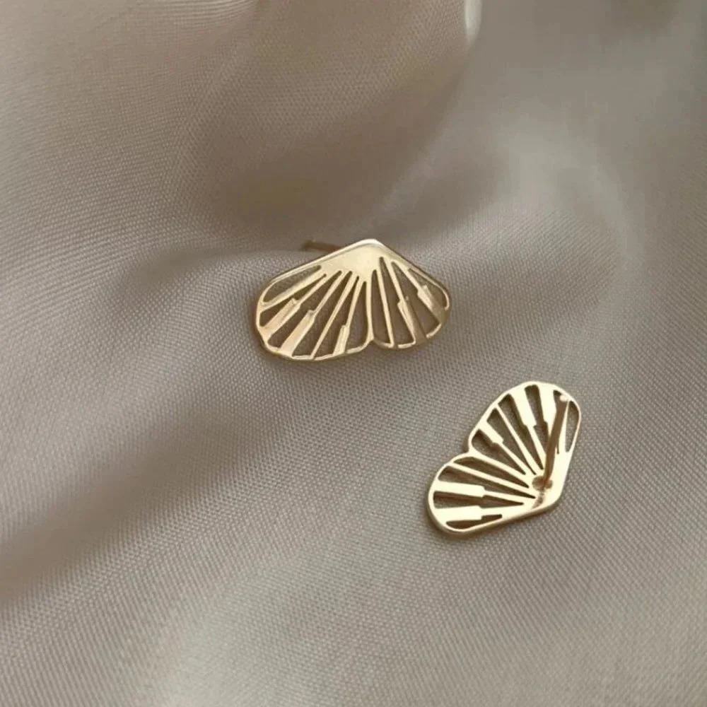 925 Sterling Silver Butterfly Wings Jacket Stud Earrings (Silver or Gold) - Picture 9 of 11